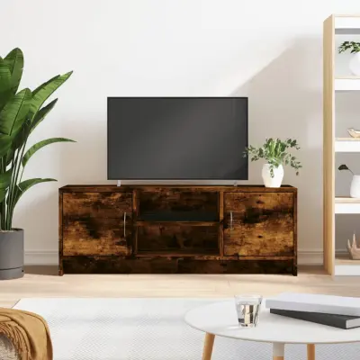 The Living Store TV omarica dimljeni hrast 102x30x37,5 cm inženirski les - TV Omarica