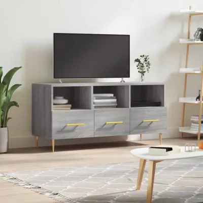 The Living Store TV omarica siva sonoma 102x36x50 cm inženirski les - TV Omarica
