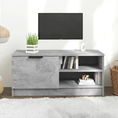 The Living Store TV omarica betonsko siva 80x35x36,5 cm konstruiran les - TV Omarica
