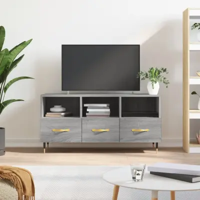 The Living Store TV omarica siva sonoma 102x36x50 cm inženirski les - TV Omarica