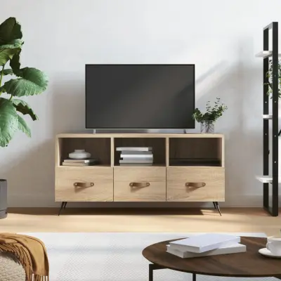 The Living Store TV omarica sonoma hrast 102x36x50 cm inženirski les - TV Omarica