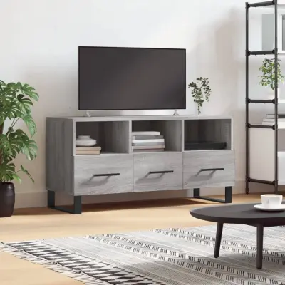The Living Store TV omarica siva sonoma 102x36x50 cm inženirski les - TV Omarica