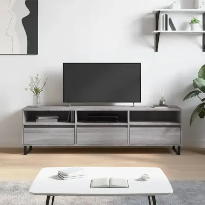 The Living Store TV omarica siva sonoma 150x30x44,5 cm inženirski les - TV Omarica