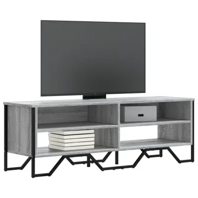 The Living Store TV omarica siva sonoma 122x34x41 cm inženirski les - TV Omarica