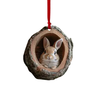 Akrilni okras za zajce – barvita viseča dekoracija živali