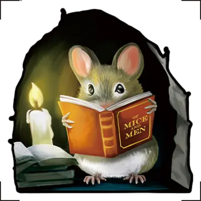 Stenske nalepke Cute Mouse za dekoracijo spalnice, dnevne sobe - 10,5 x 10,5 CM
