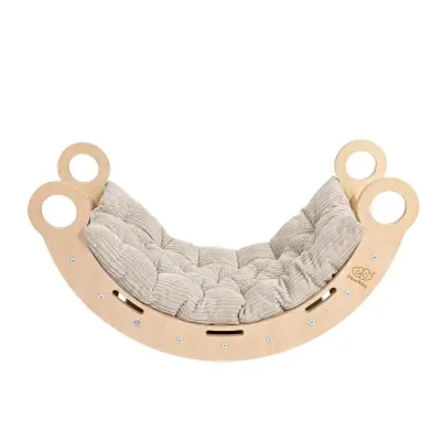 Velika Dream Rocker Beli les in lestev z bež blazino