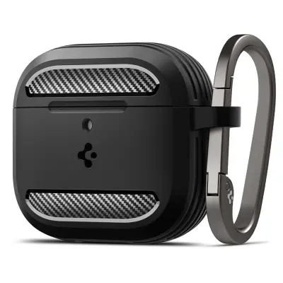 Spigen Rugged Armor - Ohišje za Apple AirPods 4 (mat črno)