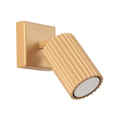 Stenska svetilka KARBON zlata