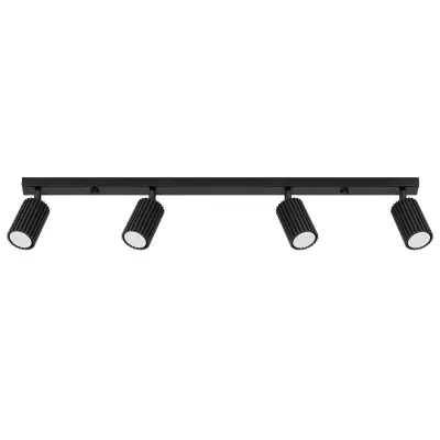 Stropna svetilka KARBON 4L črna