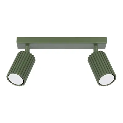 Stropna svetilka KARBON 2 olivno zelena