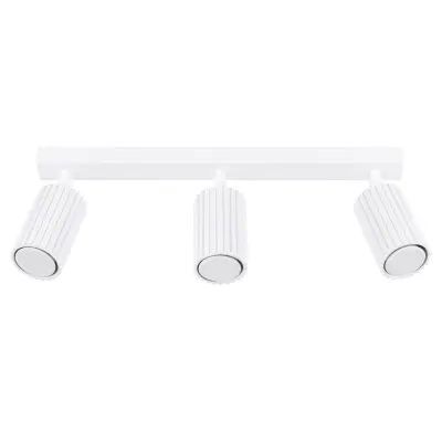 Stropna svetilka KARBON 3L bela