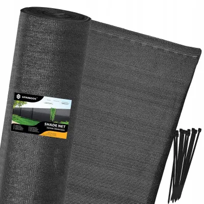 MASKIRNA SENČILNA MREŽA 90% 1,2x25m ZA OGRAJNO OGRAJO+TRAKOVI 100x UV