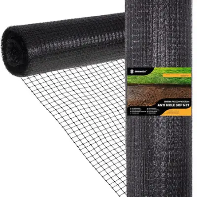 Mreža proti krtom 2x50 m, odporna na krte in krtice, teže 45 g/m2.