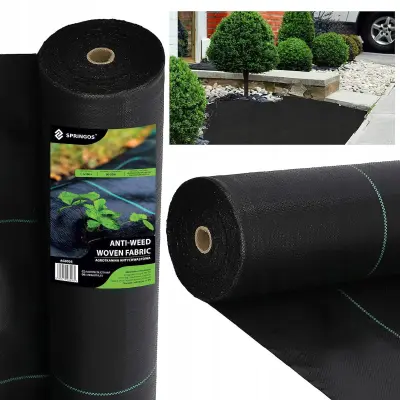 AGRO TKANINA 90G 1,1x100m ČRNA AGRO NETKAN UV MOČNA PROTI PLEVELU DEB.
