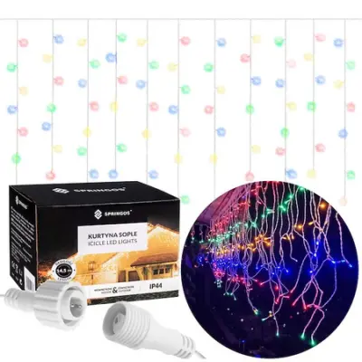 1500 LED luči za zavese, notranje in zunanje luči, hladne bele snežinke.