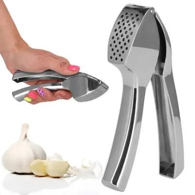 15,5 cm dolga jeklena stiskalnica za česen.