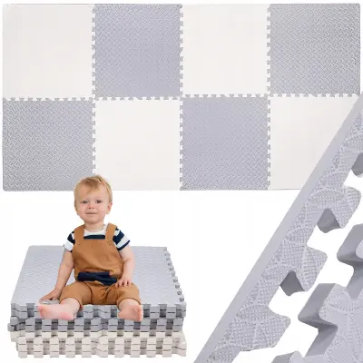 OTROŠKA IZOBRAŽEVALNA PODLOGA IZ PENE PUZZLE, DEBELA, 230x120cm, ZLOŽLJIVA, XXL PESALO