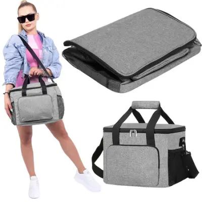 16 litrska termo vrečka za živila siva termo košara.