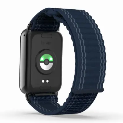 Najlonski pleten pašček za uro za Xiaomi Mi Band 9/8 Pro Blue