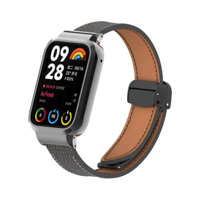 Usnjen trak za Xiaomi Band 8 Pro Black