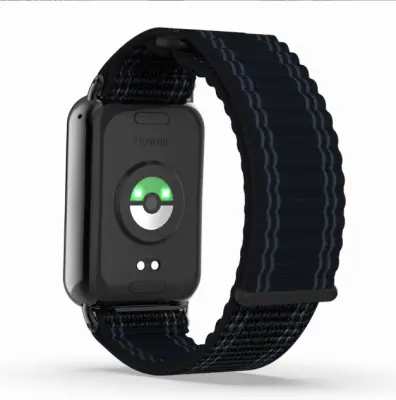 Najlonski pleten pašček za uro za Xiaomi Mi Band 9/8 Pro Black