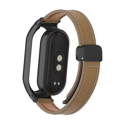 Usnjen pašček za uro za Xiaomi M3456 - rjav, 25 mm