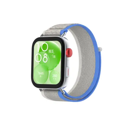 Huawei Watch Fit 3 najlonski pašček Grey+Blue