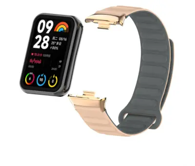 Silikonski pašček za uro za Xiaomi Band 9/8 Pro Grey