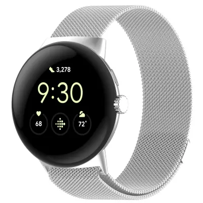 Milanski pas za uro Google Pixel Watch Silver S