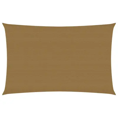 The Living Store Senčno jadro 160 g/m² taupe 6x8 m HDPE - Senčno Jadro