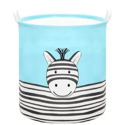 Košara za shranjevanje igrač in oblačil zebra