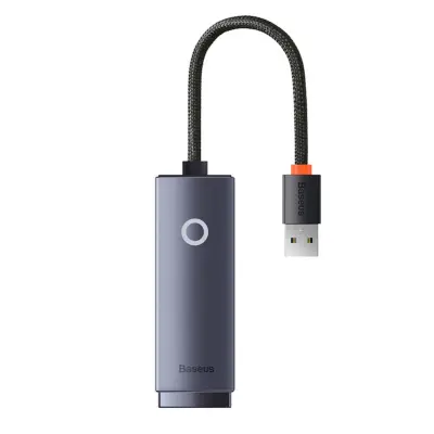 Baseus WKQX000313 Lite USB-C na RJ45 omrežna internetna adapterska kartica 100Mbps siva