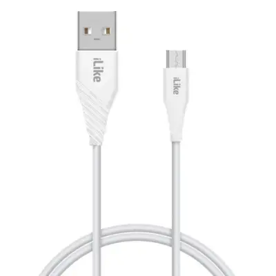 iLike ICM01 Durable TPE USB na Micro USB univerzalni polnilnik in podatkovni kabel 1 m bel