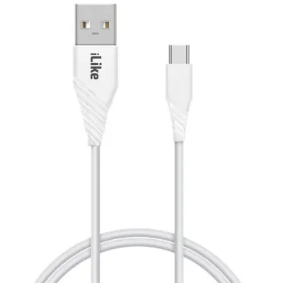 iLike ICT01 Durable TPE USB v USB-C (Type-C) Fast 3.1A Data & Charger Cable 1m Bel