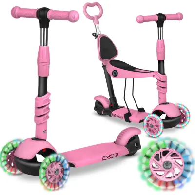 Ricokids Todi trikolesni skiro - roza