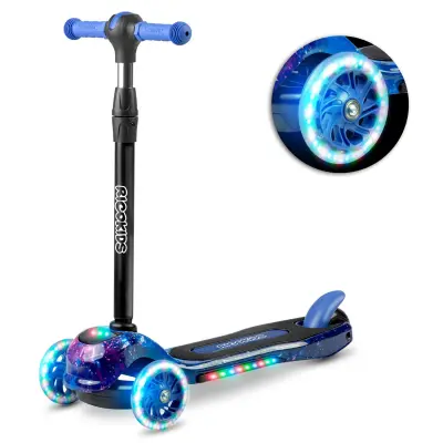 Ricokids Piko trikolesni skiro - črno moder