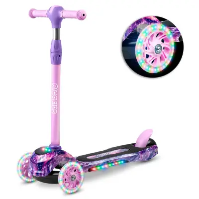 Ricokids Piko trikolesni skiro - roza in vijoličen