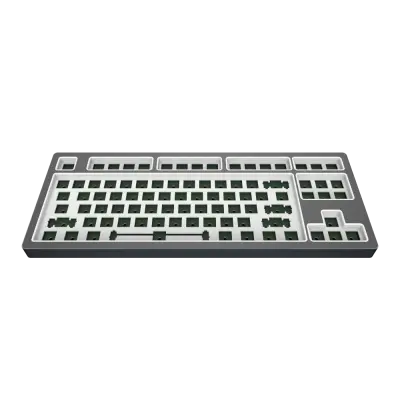 Dark Project - KD87B LTD Aluminum / Cloud Grey - Barebones
