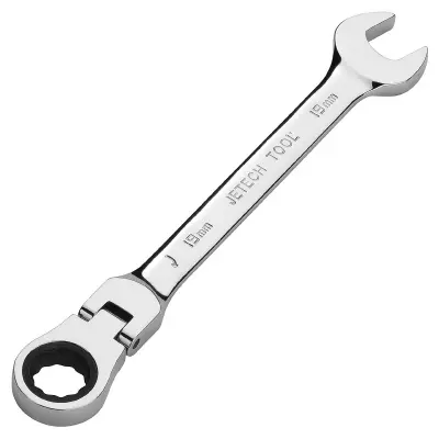 Jetech zobniški ključ z gibljivo glavo, 19 mm, metrični