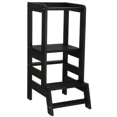 SPRINGOS Otroški kuhinjski pomočnik 90x39x52 cm Montessori učni stolp za otroke Montessori Towers učni stolček Otroški stolček Pomožna lestev