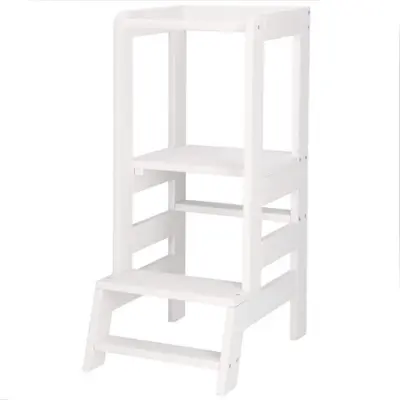 SPRINGOS Otroški kuhinjski pomočnik 90x39x52 cm Montessori učni stolp za otroke Montessori Towers učni stolček Otroški stolček Pomožna lestev