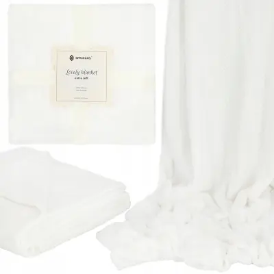 DEBELA VDENA ODEJA 220x200 cm MEHKA TOPLA KARIRANA PREVLEKA