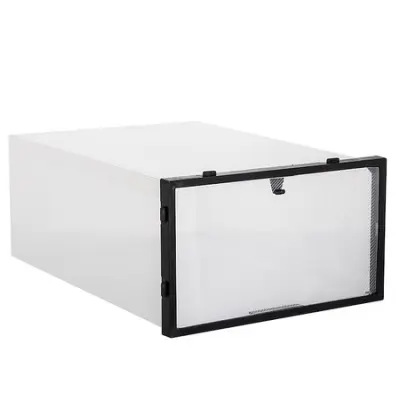 Prozorna škatla za čevlje z zavihkom 34 x 23 x 13,5 cm