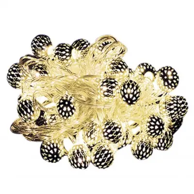 božične lučke 30 LED diod, girlanda kroglastih luči, hladno bela božična dekoracija