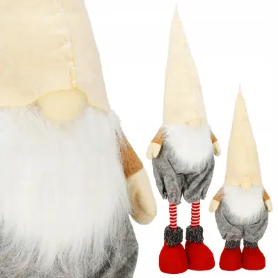 ELF GNOME Božični VELIK TELESKOPSKI GNOME Višina 70 cm Nastavljiv XL