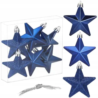BOŽIČNE KROGE ZVEZDE BOŽIČNO JELKO OKRASKI OBESKI SET 6x INDUSTRICTIBLE