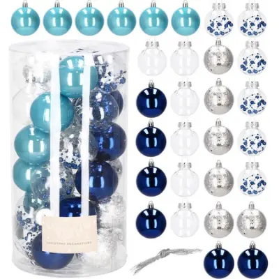 Božične bombice, komplet 30 kosov, večbarvna praznična dekoracija.