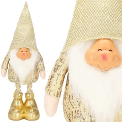 50 cm božični skrzat, zlati palček s klobukom.