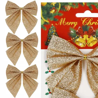 PENTLJE ZA BOŽIČNO JELKO, SVETLEČI DEKRETI, PENTLJE, KOMPLET 3 KOSOV